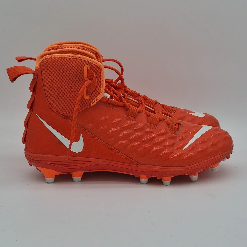 Nike Force Savage Varsity 2 (Size 14) AQ8155-800 Orange/White Football Cleats - Picture 3 of 8